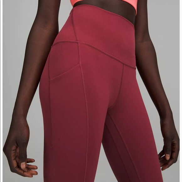 lululemon Align™ High-Rise Pant with Pockets 25" Size 6 Mulled Wine - Picture 8 of 8